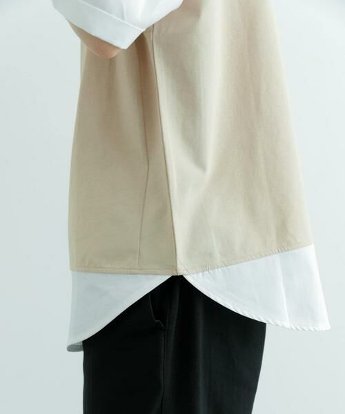 URBAN RESEARCH ITEMS / アーバンリサーチ アイテムズ Tシャツ | 接触冷感TC天竺 布帛キリカエTシャツ | 詳細19