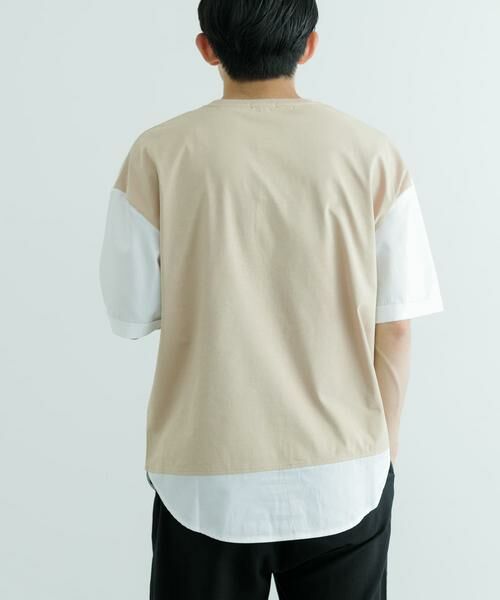 URBAN RESEARCH ITEMS / アーバンリサーチ アイテムズ Tシャツ | 接触冷感TC天竺 布帛キリカエTシャツ | 詳細11