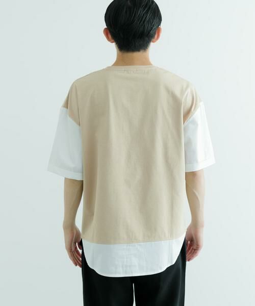 URBAN RESEARCH ITEMS / アーバンリサーチ アイテムズ Tシャツ | 接触冷感TC天竺 布帛キリカエTシャツ | 詳細15