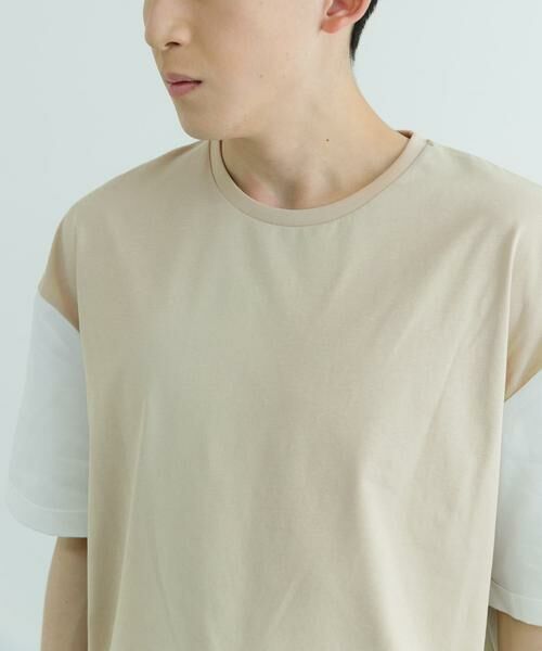 URBAN RESEARCH ITEMS / アーバンリサーチ アイテムズ Tシャツ | 接触冷感TC天竺 布帛キリカエTシャツ | 詳細16