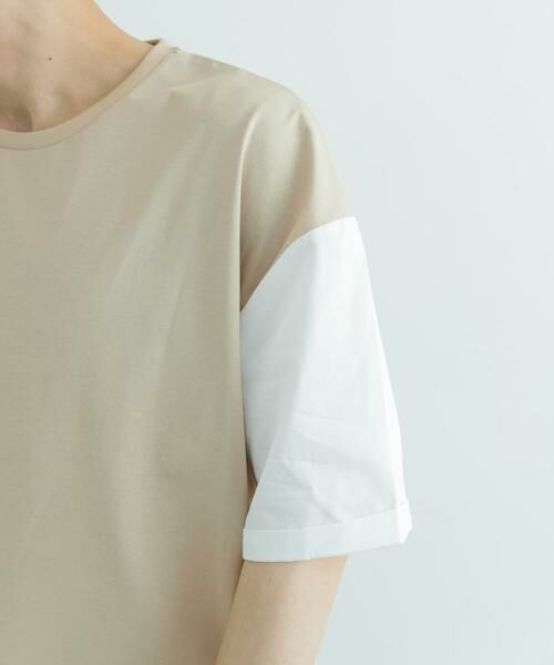 URBAN RESEARCH ITEMS / アーバンリサーチ アイテムズ Tシャツ | 接触冷感TC天竺 布帛キリカエTシャツ | 詳細17