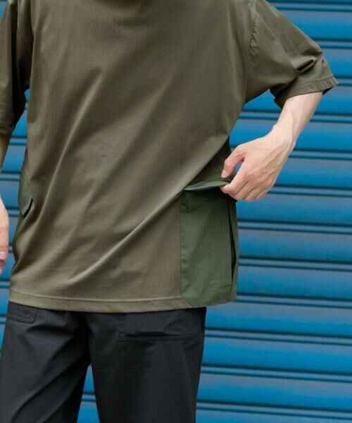 URBAN RESEARCH ITEMS / アーバンリサーチ アイテムズ Tシャツ | 『XLサイズあり』サイドポケットキリカエ クルーネックTシャツ | 詳細1