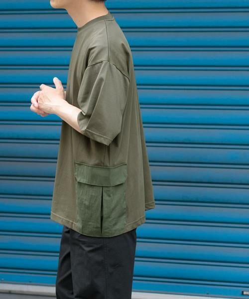 URBAN RESEARCH ITEMS / アーバンリサーチ アイテムズ Tシャツ | 『XLサイズあり』サイドポケットキリカエ クルーネックTシャツ | 詳細4
