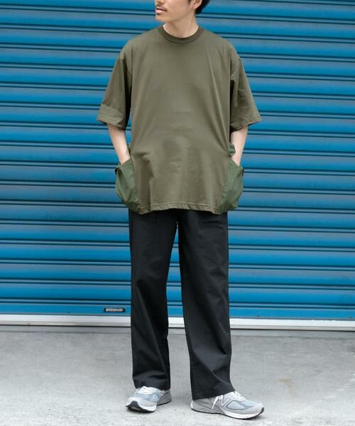 URBAN RESEARCH ITEMS / アーバンリサーチ アイテムズ Tシャツ | 『XLサイズあり』サイドポケットキリカエ クルーネックTシャツ | 詳細5