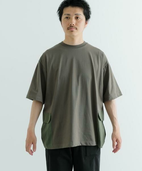 URBAN RESEARCH ITEMS / アーバンリサーチ アイテムズ Tシャツ | 『XLサイズあり』サイドポケットキリカエ クルーネックTシャツ | 詳細6