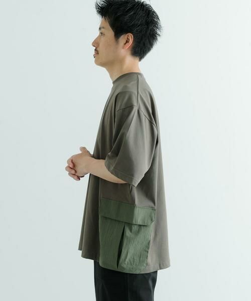 URBAN RESEARCH ITEMS / アーバンリサーチ アイテムズ Tシャツ | 『XLサイズあり』サイドポケットキリカエ クルーネックTシャツ | 詳細7