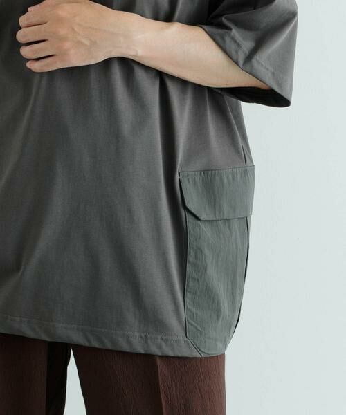 URBAN RESEARCH ITEMS / アーバンリサーチ アイテムズ Tシャツ | 『XLサイズあり』サイドポケットキリカエ クルーネックTシャツ | 詳細11