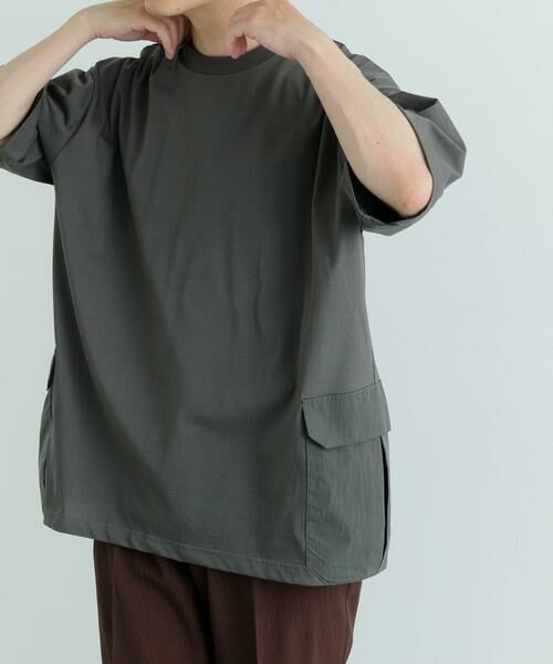 URBAN RESEARCH ITEMS / アーバンリサーチ アイテムズ Tシャツ | 『XLサイズあり』サイドポケットキリカエ クルーネックTシャツ | 詳細12