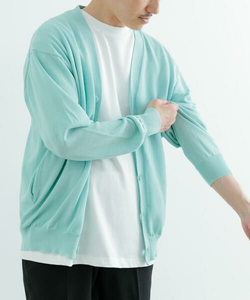 URBAN RESEARCH ITEMS / アーバンリサーチ アイテムズ カーディガン・ボレロ | ハイゲージ天竺ニット カーディガン | 詳細4