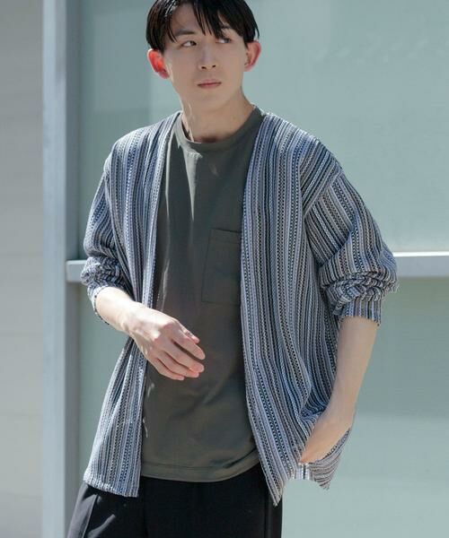 URBAN RESEARCH ITEMS / アーバンリサーチ アイテムズ カーディガン・ボレロ | バルファレース ミックスカラー カーディガン(ホワイト)