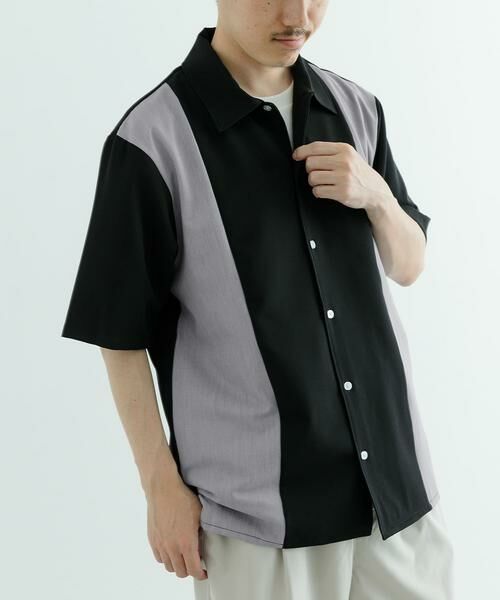 URBAN RESEARCH ITEMS / アーバンリサーチ アイテムズ シャツ・ブラウス | 接触冷感TRストレッチ切替半袖シャツ | 詳細1