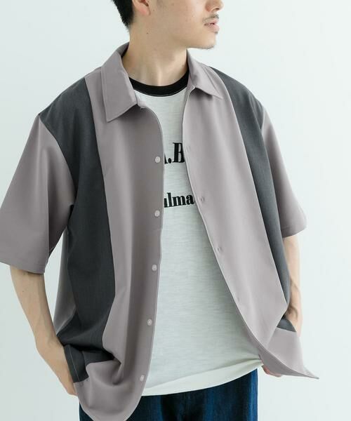 URBAN RESEARCH ITEMS / アーバンリサーチ アイテムズ シャツ・ブラウス | 接触冷感TRストレッチ切替半袖シャツ | 詳細17