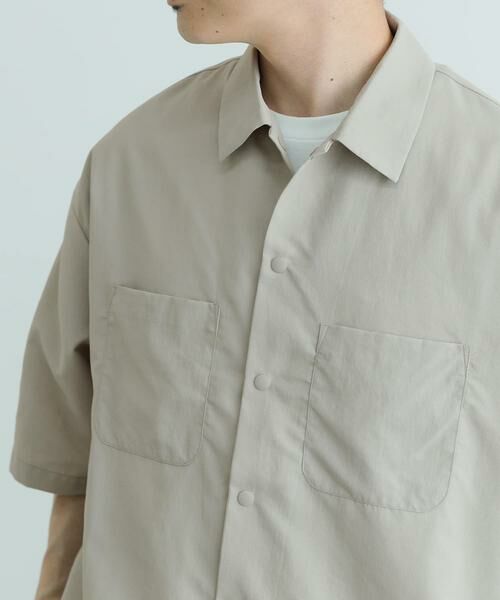 URBAN RESEARCH ITEMS / アーバンリサーチ アイテムズ シャツ・ブラウス | 『UVカット』クールタッチナイロン スナップボタンショートスリーブシャツ | 詳細1