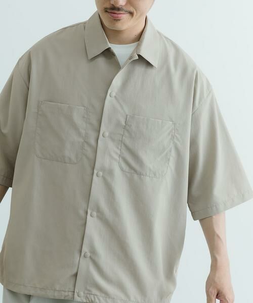 URBAN RESEARCH ITEMS / アーバンリサーチ アイテムズ シャツ・ブラウス | 『UVカット』クールタッチナイロン スナップボタンショートスリーブシャツ | 詳細3