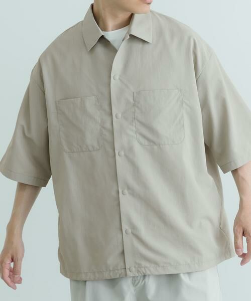 URBAN RESEARCH ITEMS / アーバンリサーチ アイテムズ シャツ・ブラウス | 『UVカット』クールタッチナイロン スナップボタンショートスリーブシャツ | 詳細5