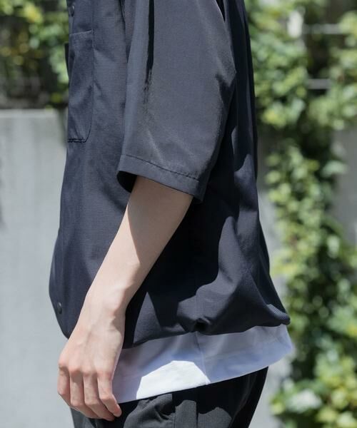 URBAN RESEARCH ITEMS / アーバンリサーチ アイテムズ シャツ・ブラウス | 『UVカット』クールタッチナイロン スナップボタンショートスリーブシャツ | 詳細30