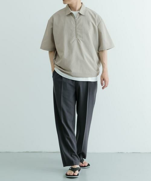 URBAN RESEARCH ITEMS / アーバンリサーチ アイテムズ シャツ・ブラウス | 『UVカット』クールタッチナイロン ハーフジップ プルオーバーシャツ | 詳細10