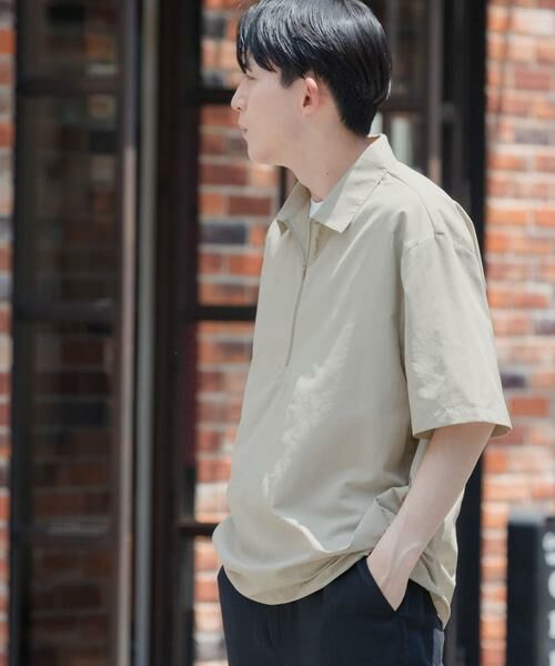 URBAN RESEARCH ITEMS / アーバンリサーチ アイテムズ シャツ・ブラウス | 『UVカット』クールタッチナイロン ハーフジップ プルオーバーシャツ | 詳細2