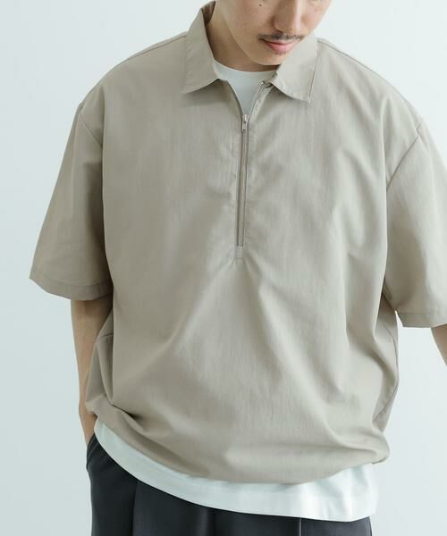 URBAN RESEARCH ITEMS / アーバンリサーチ アイテムズ シャツ・ブラウス | 『UVカット』クールタッチナイロン ハーフジップ プルオーバーシャツ | 詳細6