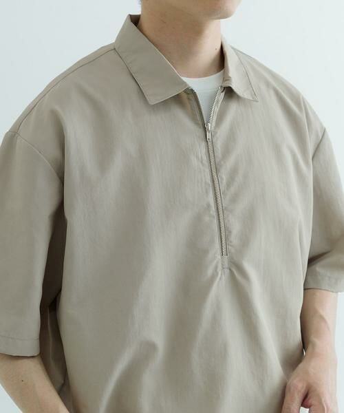 URBAN RESEARCH ITEMS / アーバンリサーチ アイテムズ シャツ・ブラウス | 『UVカット』クールタッチナイロン ハーフジップ プルオーバーシャツ | 詳細7