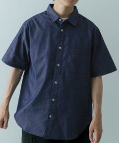 URBAN RESEARCH ITEMS / アーバンリサーチ アイテムズ シャツ・ブラウス | TCインディゴレギュラーカラー半袖シャツ