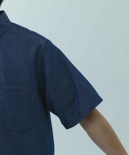 URBAN RESEARCH ITEMS / アーバンリサーチ アイテムズ シャツ・ブラウス | TCインディゴレギュラーカラー半袖シャツ | 詳細10