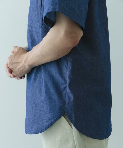 URBAN RESEARCH ITEMS / アーバンリサーチ アイテムズ シャツ・ブラウス | TCインディゴレギュラーカラー半袖シャツ | 詳細11
