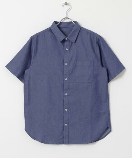 URBAN RESEARCH ITEMS / アーバンリサーチ アイテムズ シャツ・ブラウス | TCインディゴレギュラーカラー半袖シャツ | 詳細13