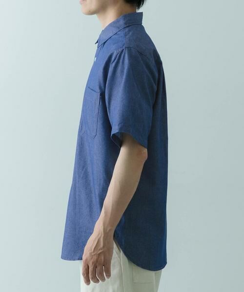 URBAN RESEARCH ITEMS / アーバンリサーチ アイテムズ シャツ・ブラウス | TCインディゴレギュラーカラー半袖シャツ | 詳細6