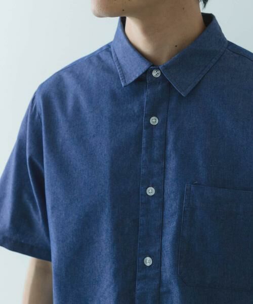 URBAN RESEARCH ITEMS / アーバンリサーチ アイテムズ シャツ・ブラウス | TCインディゴレギュラーカラー半袖シャツ | 詳細8