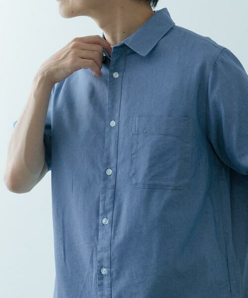 URBAN RESEARCH ITEMS / アーバンリサーチ アイテムズ シャツ・ブラウス | TCインディゴレギュラーカラー半袖シャツ | 詳細15