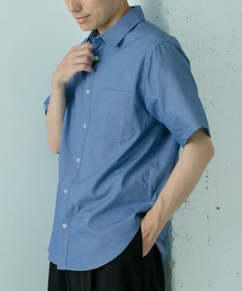URBAN RESEARCH ITEMS / アーバンリサーチ アイテムズ シャツ・ブラウス | TCインディゴレギュラーカラー半袖シャツ | 詳細16