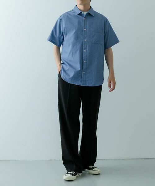URBAN RESEARCH ITEMS / アーバンリサーチ アイテムズ シャツ・ブラウス | TCインディゴレギュラーカラー半袖シャツ | 詳細18