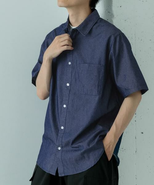 URBAN RESEARCH ITEMS / アーバンリサーチ アイテムズ シャツ・ブラウス | TCインディゴレギュラーカラー半袖シャツ | 詳細26