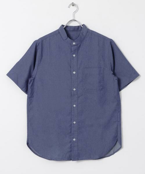 URBAN RESEARCH ITEMS / アーバンリサーチ アイテムズ シャツ・ブラウス | TCインディゴ バンドカラー半袖シャツ | 詳細6