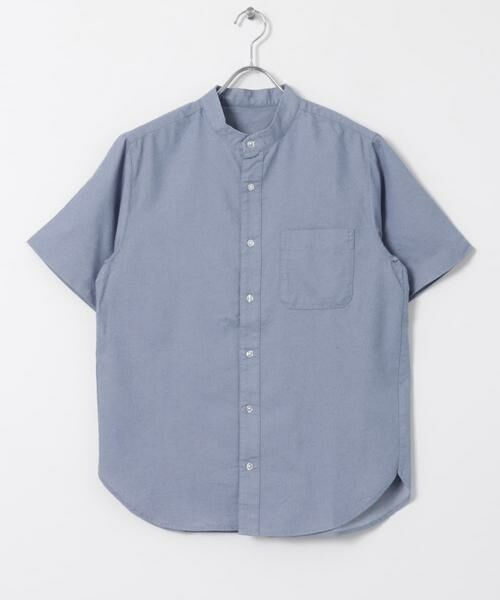 URBAN RESEARCH ITEMS / アーバンリサーチ アイテムズ シャツ・ブラウス | TCインディゴ バンドカラー半袖シャツ | 詳細12