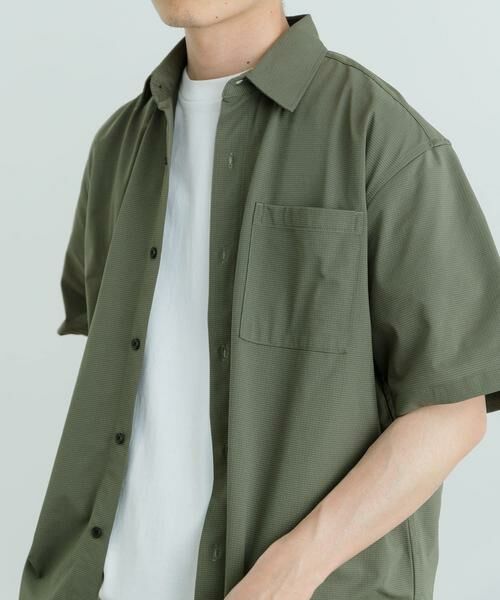URBAN RESEARCH ITEMS / アーバンリサーチ アイテムズ シャツ・ブラウス | 『セットアップ対応』吸水速乾 ドットメッシュ 半袖シャツ | 詳細4