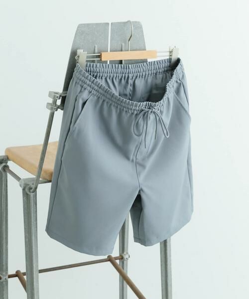 URBAN RESEARCH ITEMS / アーバンリサーチ アイテムズ ショート・ハーフ・半端丈パンツ | 『セットアップ対応』吸水速乾ストレッチトロ イージーショーツ(グレー)