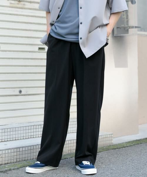 URBAN RESEARCH ITEMS / アーバンリサーチ アイテムズ その他パンツ | 『セットアップ対応』ウォッシャブル×クールタッチTRストレートパンツ(ブラック)