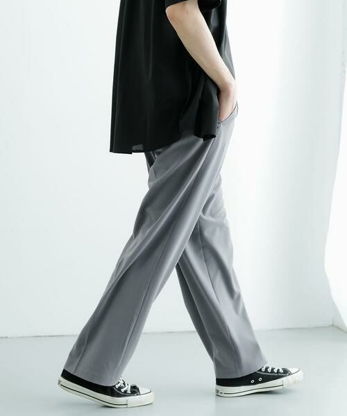 URBAN RESEARCH ITEMS / アーバンリサーチ アイテムズ その他パンツ | 『セットアップ対応』ウォッシャブル×クールタッチTRストレートパンツ(グレー)