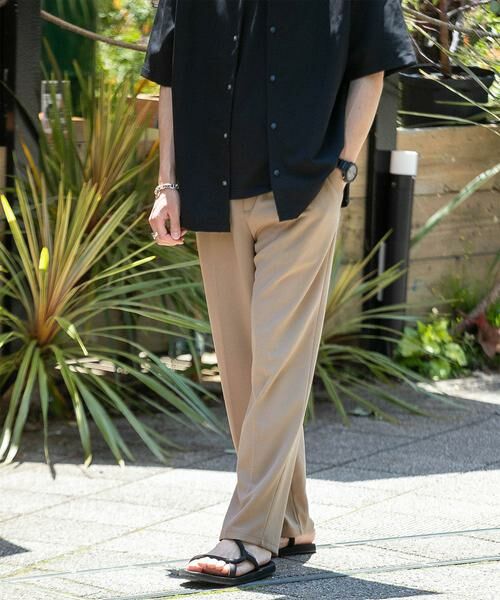 URBAN RESEARCH ITEMS / アーバンリサーチ アイテムズ その他パンツ | 『セットアップ対応』ウォッシャブル×クールタッチTRストレートパンツ(ベージュ)