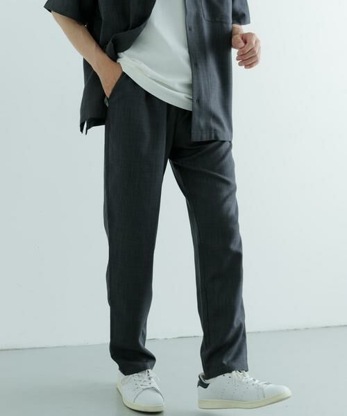 URBAN RESEARCH ITEMS / アーバンリサーチ アイテムズ その他パンツ | 『吸水速乾/イージーケア/UVカット』『セットアップ対応』高機能ツイル ウエストイージー スラックス | 詳細30