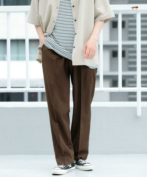URBAN RESEARCH ITEMS / アーバンリサーチ アイテムズ その他パンツ | 『セットアップ対応』ヨウリュウ 1-tuck テーパード パンツ | 詳細4