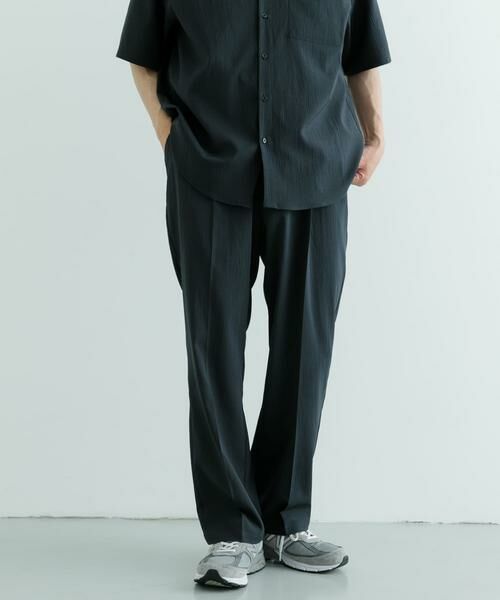 URBAN RESEARCH ITEMS / アーバンリサーチ アイテムズ その他パンツ | 『セットアップ対応』ヨウリュウ 1-tuck テーパード パンツ(ネイビー)