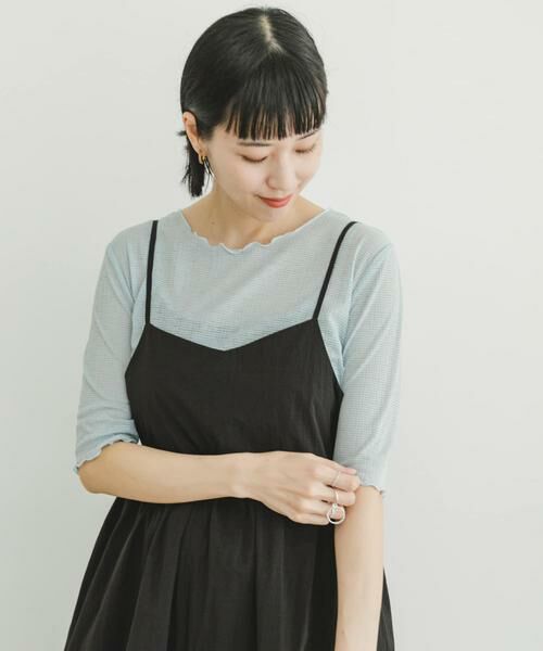 URBAN RESEARCH ITEMS / アーバンリサーチ アイテムズ Tシャツ | シアーメロウハンソデプルオーバー | 詳細1