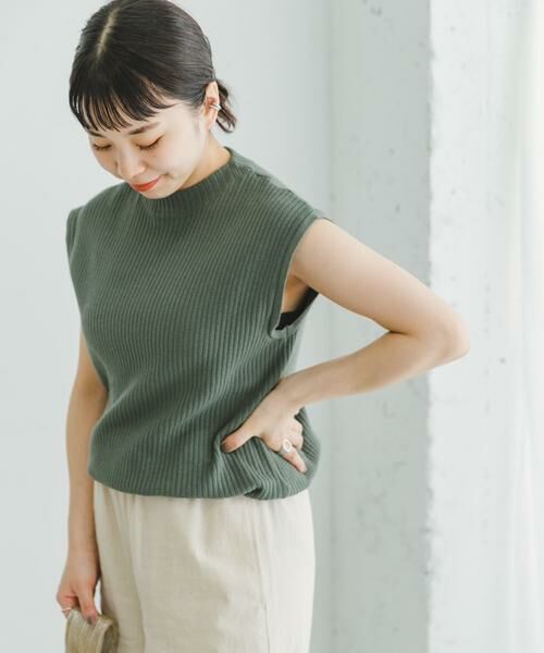 URBAN RESEARCH ITEMS / アーバンリサーチ アイテムズ ニット・セーター | リブハイネックノースリニット | 詳細2