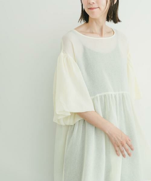 URBAN RESEARCH ITEMS / アーバンリサーチ アイテムズ シャツ・ブラウス | シアーティアードブラウス | 詳細1