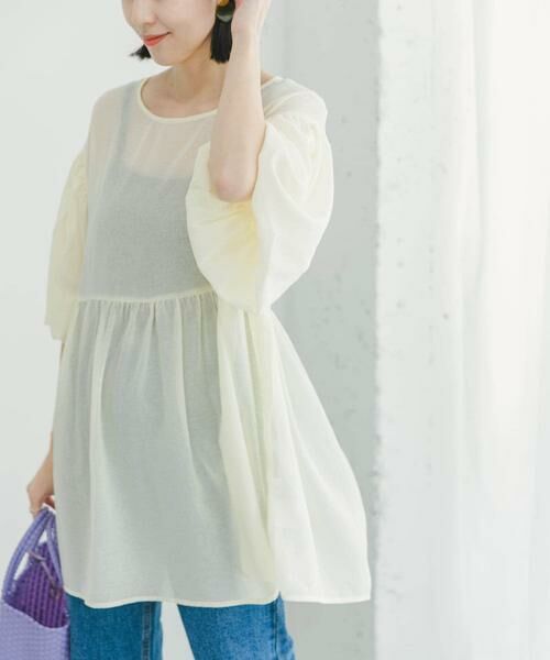 URBAN RESEARCH ITEMS / アーバンリサーチ アイテムズ シャツ・ブラウス | シアーティアードブラウス | 詳細10