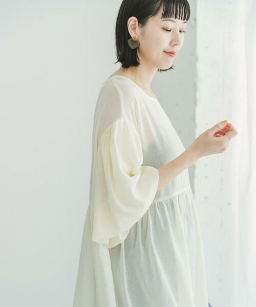 URBAN RESEARCH ITEMS / アーバンリサーチ アイテムズ シャツ・ブラウス | シアーティアードブラウス | 詳細12