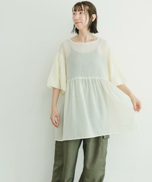 URBAN RESEARCH ITEMS / アーバンリサーチ アイテムズ シャツ・ブラウス | シアーティアードブラウス | 詳細2